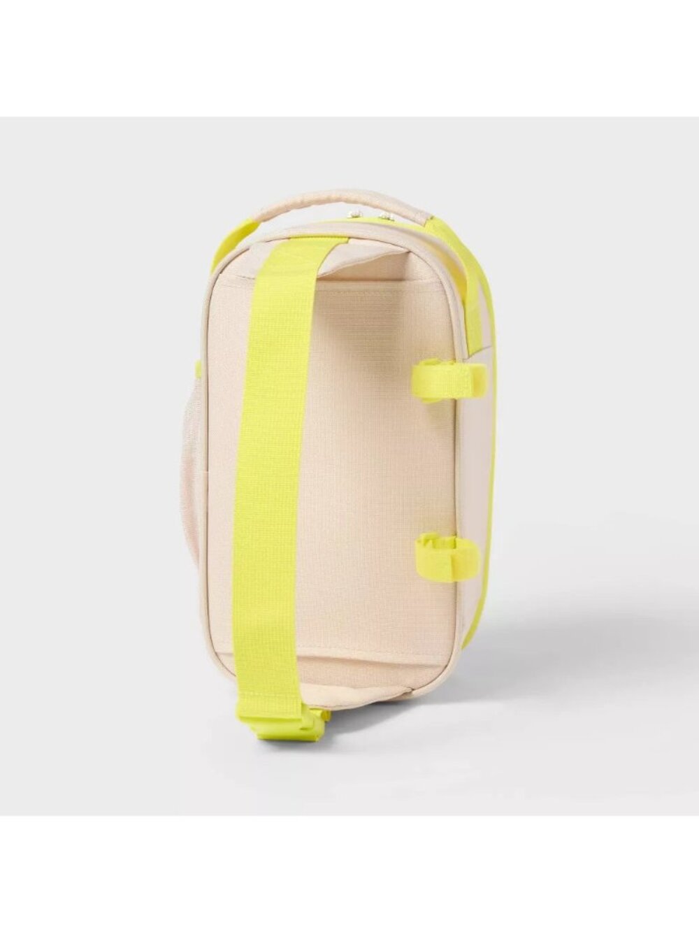 Sun Squad 6 Can 4.5 Qt Beige & Yellow Trim Soft Sided Cooler w/ Handle & Strap - Picture 2 of 8